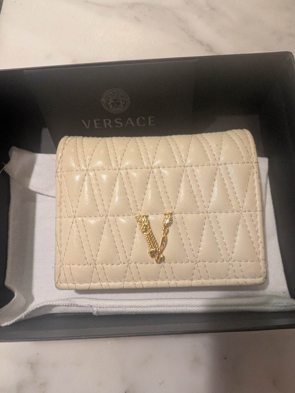 Versace Walker Card Holder New With Box ,Cards And Dust Bag